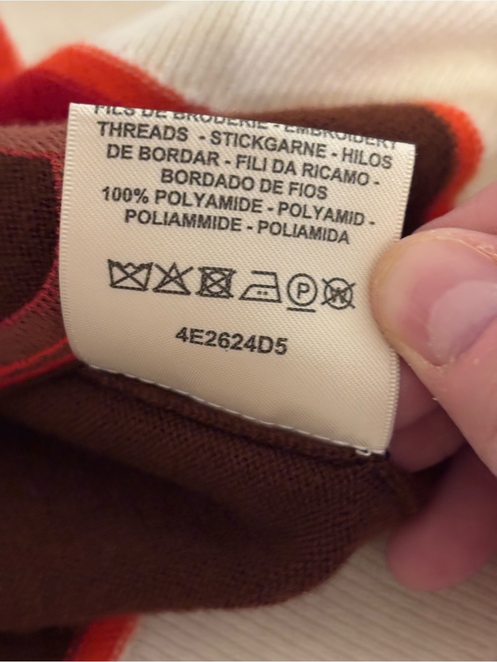 Hermès Paris Etriers Wool Cashmere Knit Top 42 Brown Orange Horse Bit Sweater - Picture 4 of 10